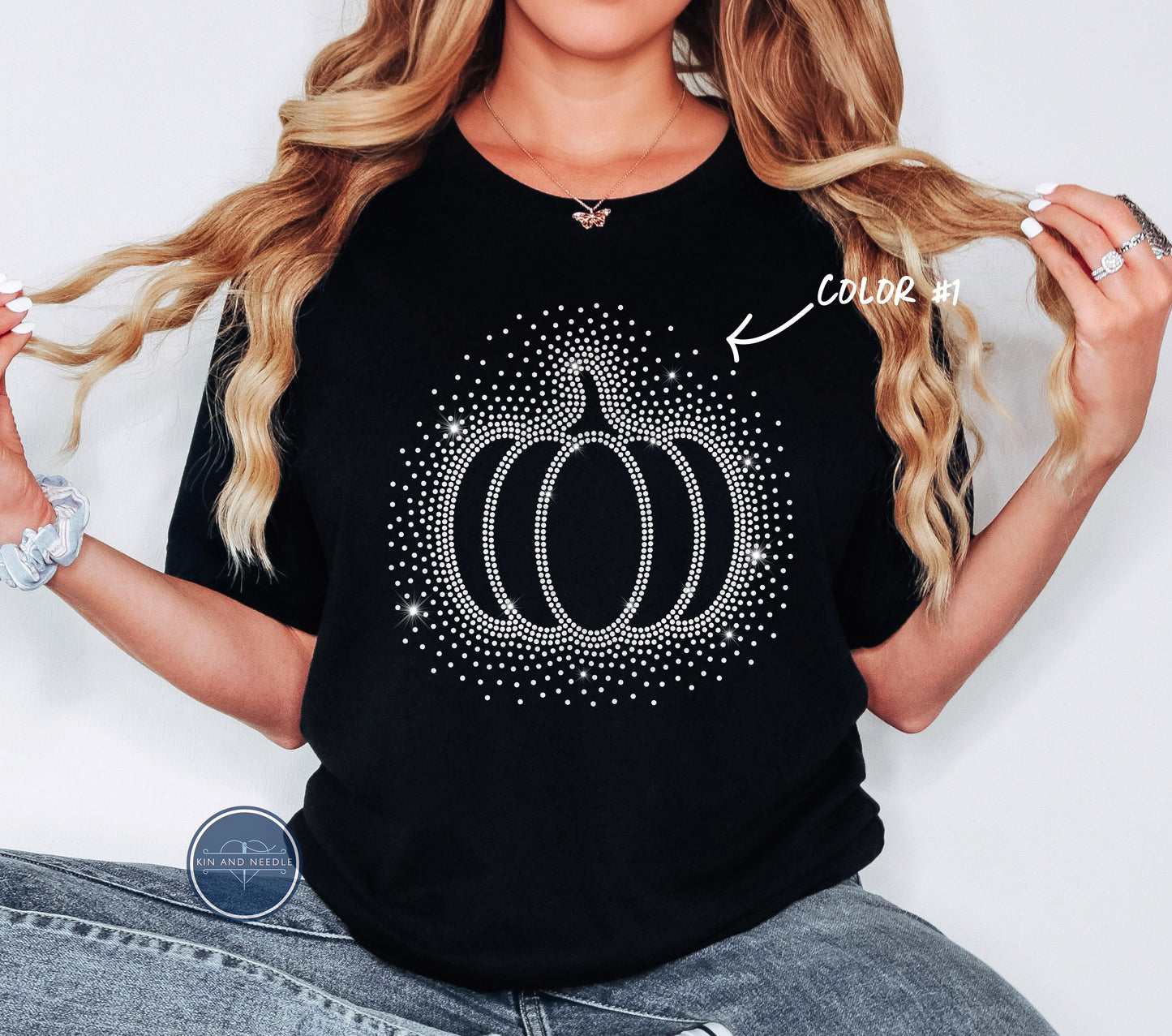 The Scattered Pumpkin Spangled Top (Finished Apparel)