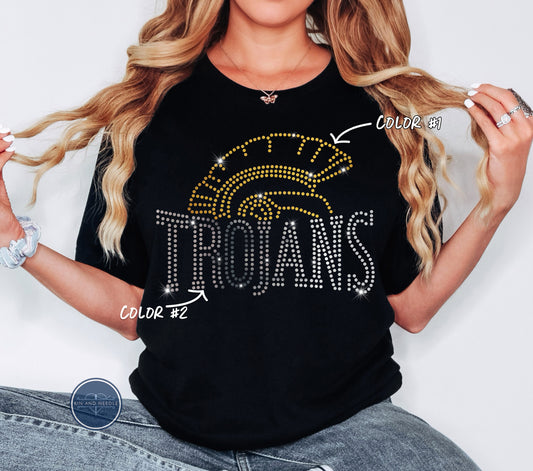 Trojans Spangled Top (Finished Apparel)
