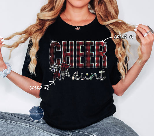 Cheer Aunt Spangled Top (Finished Apparel)
