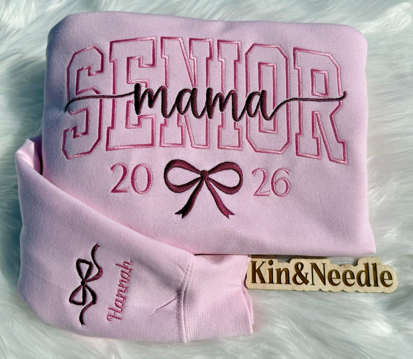 Senior Mama Class of 2026 Embroidered Top
