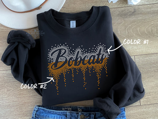 Bobcats Round Drip Spangled Transfer
