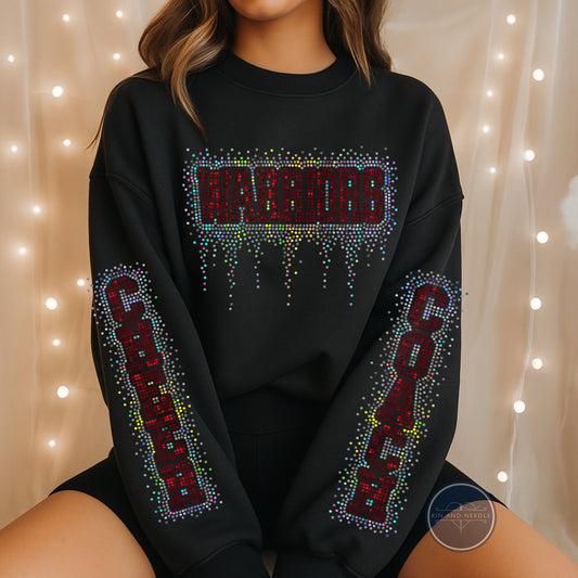 Coach Custom Team Name Spangled Sweatshirt or Hoodie (Finished Apparel)