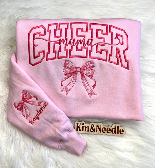 Cheer Mama Embroidered Sweatshirt or Hoodie