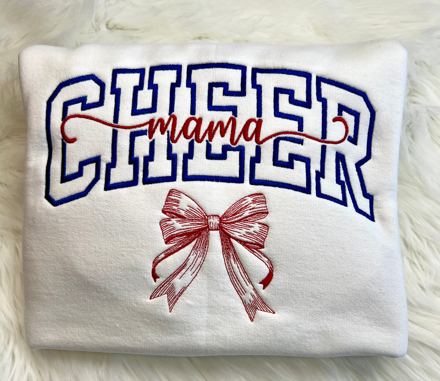 Cheer Mama Embroidered Sweatshirt or Hoodie