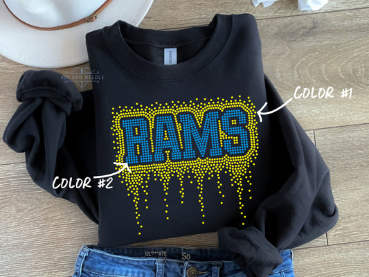 Rams Spangled Top (Finished Apparel)