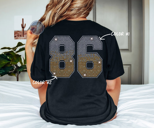 Custom Number Spangled Transfer