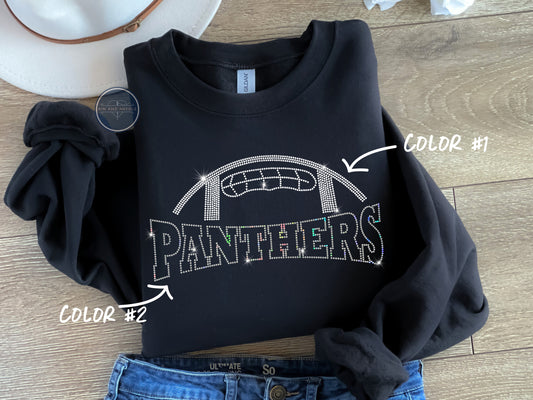 Panthers Football Spangled Top (Finished Apparel)