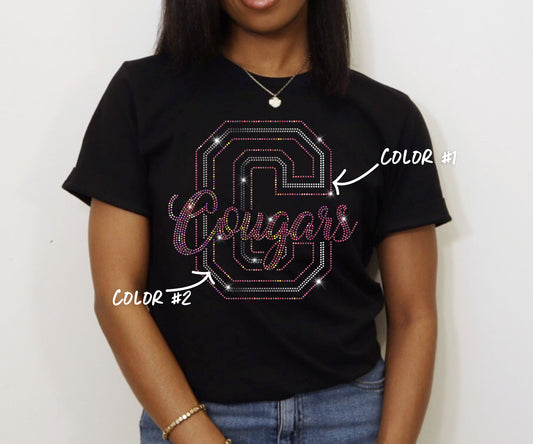 Cougars Spangled Top (Finished Apparel)