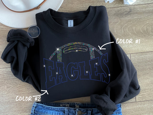 Eagles Football Spangled Top (Finished Apparel)