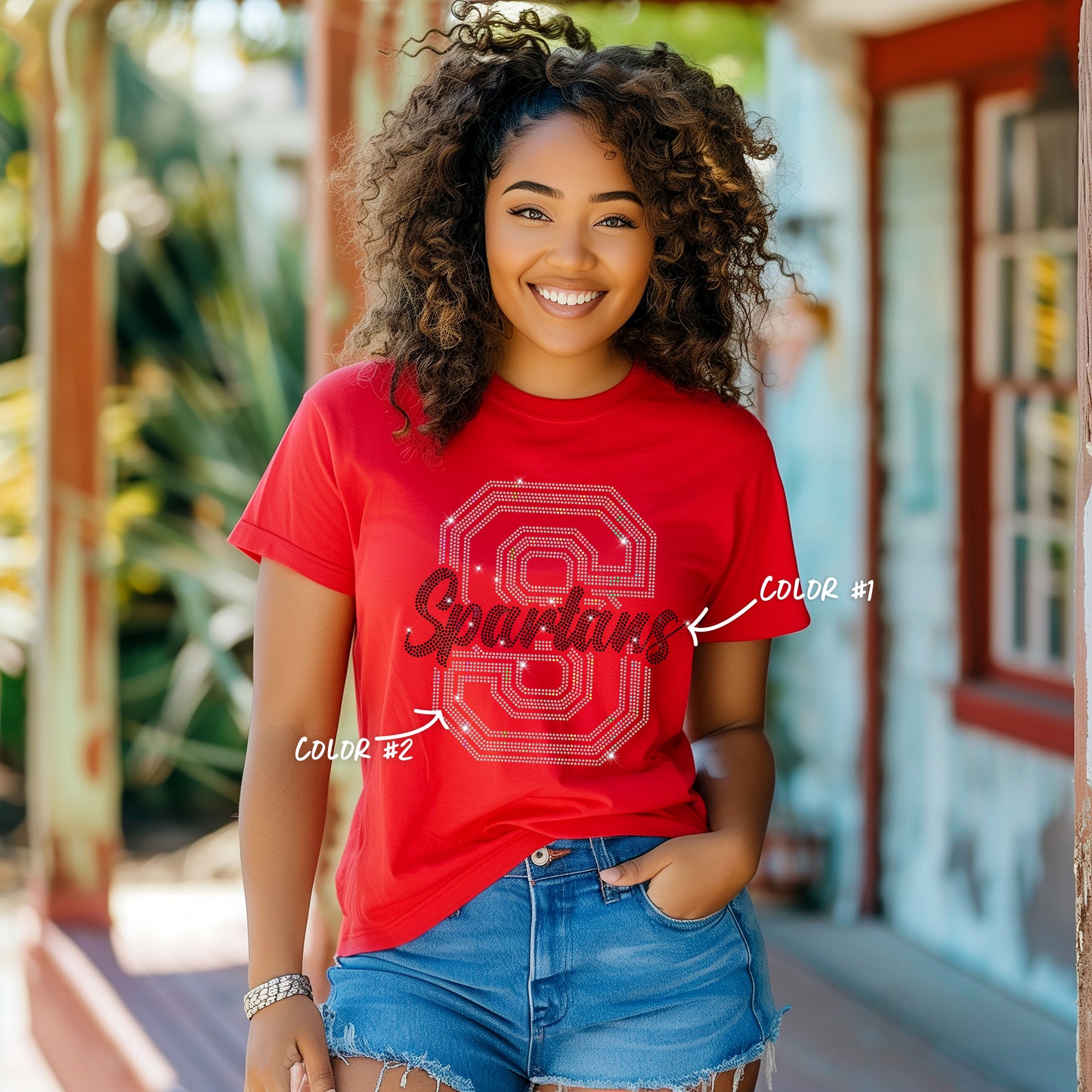 Spartans Spangled Top (Finished Apparel)