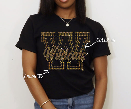 Wildcats Spangled Top (Finished Apparel)
